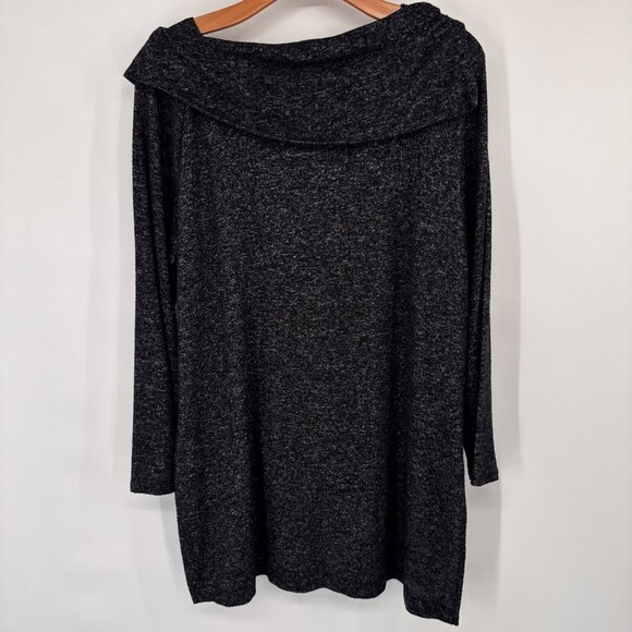 Chicos 2 Zenergy  Gray Cozy Jewel Pullover Tunic top  Size large womens - Picture 12 of 12